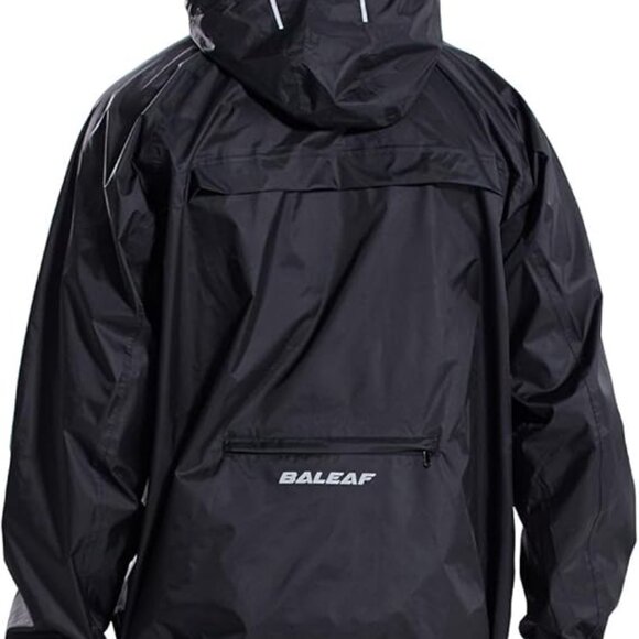baleaf Men's Light Rain Jacket Waterproof with Hood - Size Med - Picture 1 of 11